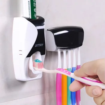 držák na zubní kartáček Nové Automatické Auto Dávkovač zubní Pasty koupelnové doplňky Montované zubní Pasty Squeezer pro Koupelnu s vanou