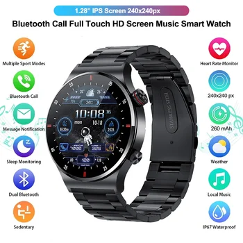 Volání Bluetooth Fitness Sport Muži Chytré Hodinky Hudbu, Srdeční Frekvence, Krevního Tlaku Kyslíku v Krvi Tracker Smartwatch pro Android, ios