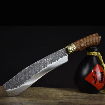Venkovní woodchopping nůž Domácnosti woodchopping nůž Longquan staré woodchopping nůž, čepel kovaná ocel 7Cr17MoV