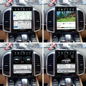 Tesla Obrazovce Android 10 Auto Multimediální Přehrávač Hlavy Jednotky Pro Porsche Cayenne 958 92A 2012-2018 GPS Navi Video Audio Rádio Stereo