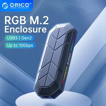 ORICO RGB M2 SSD Případě NVME Prostoru M. 2 na USB Typu C 3.1 Gen2 10 gbps SSD Box Cool Hra ve Stylu M. 2 SSD Případě