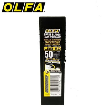 OLFA LBB-50 Náhradní Čepele 18mm Excel Černá Čepel 50ks Heavy-Duty Náhradní Čepele Nůž Příslušenství pro L5/NL-AL Řezačka