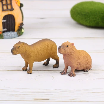 Nové Simulace MIni Roztomilý Divoká Zvířata Model Figurky Kapybara Akční Obrázek Děti je Kolekce Hraček Dárek