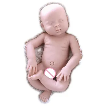 18inch Reborn panenky stavebnice dítě Plné Pevné silikonové Reborn Baby Kit Nové Formy Svěží Barvy Realistické Reborn Kit, bez Nátěru