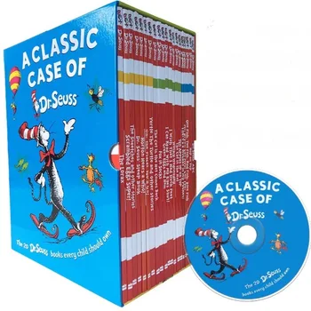 20 Knih Klasický Případ Dr. Seuss Série Zajímavý Příběh dětské Obrázkové anglické Knihy Děti Učení Hračky