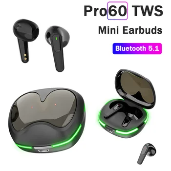 Pro60 TWS Bluetooth Sluchátka Bezdrátová Sluchátka hi-fi Stero Headset Redukce Šumu Sportovní Sluchátka s Mic pro Xiaomi iPhone