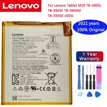 2021years 100% Originální 4850mAh L18D1P32 Tab Náhradní Baterie Pro Lenovo Tablet M10 TB-X605L TB-X605F TB-X605M TB-X505X x505L
