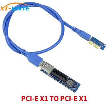 PCI-E 1X X1 Extender Adaptér, USB 3.0 Kabel SATA Napájecí PCI Express Extender pro PC, základní Desky, PCIE X1 Slot Stoupačky Přidat Na Kartu