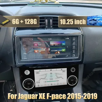 128GB Android Auto Rádio Pro Jaguar XE XEL F-PACE 2016-2019 auto multimediální přehrávač, bezdrátové carplay android auto