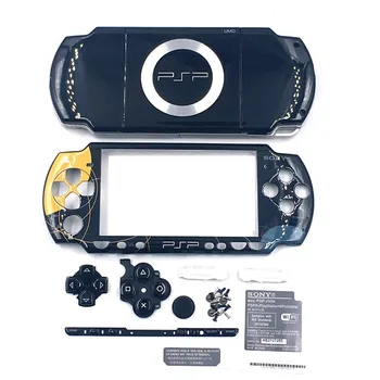 Omezené Plné Pouzdro Kryt pro PSP 2000 PSP2000 Kompletní Konzola Pláště Tlačítka + Nálepka
