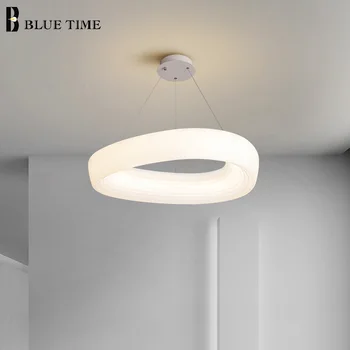 Moderní LED Lustr pro Obývací Pokoj Ložnice Jídelna Kuchyně Světlo, Lustr, Lampy, bytové Dekorace, Osvětlení, Svítidla Bílá