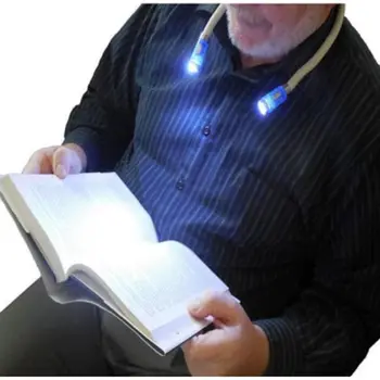 Flexibilní Handsfree, LED Krk Lehké Čtení Svítilna Noční Svítilna Camping Světlo, Knihy, Lampa Mini Led Světlo, Lampa na Čtení