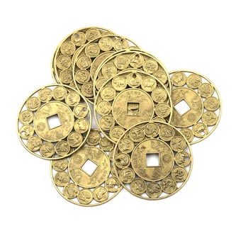 Amulety pro Štěstí Feng Shui Mince, Amulet Peníze Prosperující Ochrana Zinkové Slitiny Příznivé Čínské Mince pro Štěstí a Peníze 
