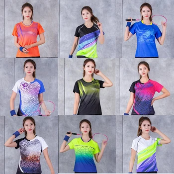 2022 Nové Badminton T-košile, Ženy ,Dívky, Golf, Tenis, Košile, Oblečení,T-shirt Stolní Tenis Děti,rychleschnoucí Běží Sport t-košile
