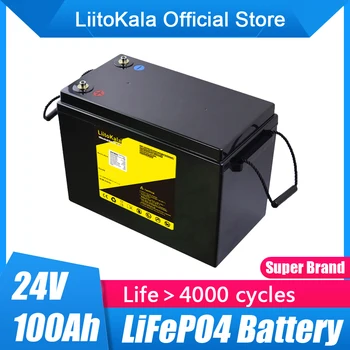 LiitoKala 24V 100Ah LCD lifepo4 baterie Baterie Pro 8S 29.2 V RV Táborníci Golfového Vozíku Off-Road Off-grid Sluneční Vítr