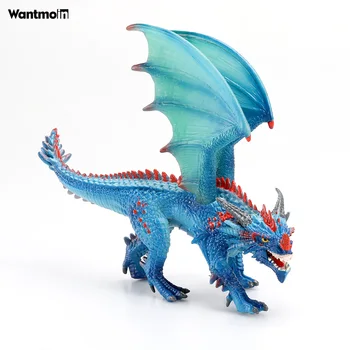 Wantmoin realistické létající drak dinosaurus pohyblivá figurka zvířete model kolekce dětské vzdělávací hračky dárek ozdoby