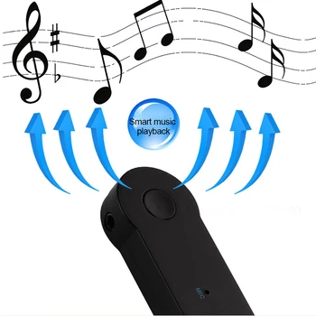 2 v 1 Wireless Bluetooth-kompatibilní 5.0 Přijímač Vysílač Adaptér 3,5 mm Jack pro Car Hudební Audio Aux A2dp Sluchátka Pří