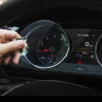 Car styling Palubní desky ochrannou fólii Displeje navigace samolepky Pro 2017-2019 Tiguan L 3ks/set auto příslušenství