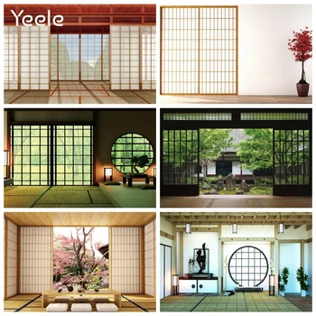 Yeele Obývací Pokoj V Japonském Stylu Domu, Okna, Interiér, Portrét Fotografie, Pozadí Fotografické Pozadí Pro Photo Studio