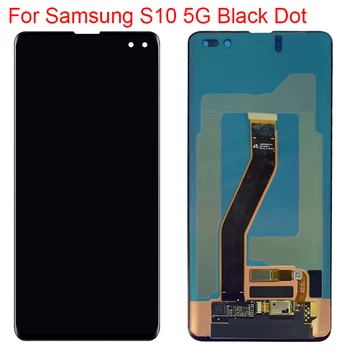 Malá Tečka Původní S10 5G G977U LCD Pro Samsung Galaxy S10 5G Displej S Rámečkem Super AMOLED SM-G977B Displej Mrtvý Pixel