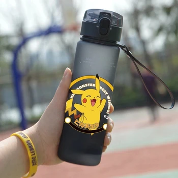 560ML Láhev s Vodou Pokemon Pikachu Děti Láhev s Vodou Drop-Odolný Plast Láhev s Vodou Přenosné Sportovní Láhve na Vodu pro Dívky