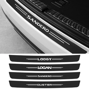 1ks Auto Zadní Kufr Ocas Nárazníku Ochranný Film Nálepka pro Dacia Duster Sandero Logan, Lodgy Logo Turbo GPL R4 Xplore Příslušenství