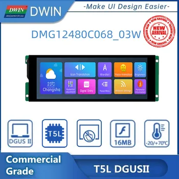 DWIN Nové Příjezdu 6.8 Inch 480*1280 Smart IPS LCD Dotykový Displej Široký Pozorovací Úhel LCM MIPI S Reproduktorem DMG12480C068_03WTR