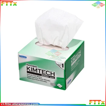 Factory Cena 280 KS KIMTECH Kimwipes Vlákno čistící papír packes kimperly ubrousky Optické vlákno utírání papír