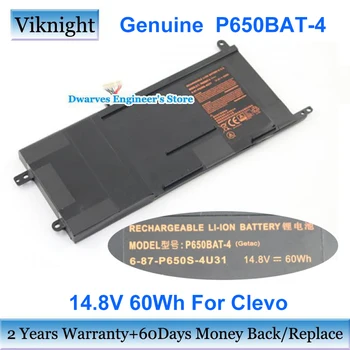 P650BAT-4 Baterie 14.8 V, 60Wh 6-87-P650S-4U31 Pro Medion ERAZER X7851 X7843 X7847 Pro Sager NP8650 NP8651 NP8652 NP8678 NP8658