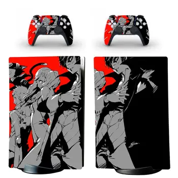 Persona 5 P5 PS5 Digital Edition Skin Samolepka Obtisk Kryt pro PlayStation 5 Konzole a Regulátory PS5 Kůže Nálepka Vinyl