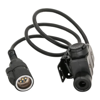 TAC-SKY 6-Pin Černá Hlava SILYNX PTT Adaptér Kompatibilní s COMTAC SORDIN Headset pro AN/PRC 148 152 Walkie Talkie Figuríny