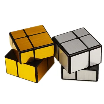 [ECube] QiYi 2x2 Zrcadlo Cube Stickerless Profesionální Antistresová Puzzle Vrtět Hračky pro Děti Dárky Qiyi 3x3x3 zrcadlo