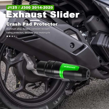 Výfuk Jezdce Hliníkové Slitiny Crash Pad Protector Pro Kawasaki J125 J 125 300 J300 2014 Až 2018 2019 2020 Motocykl Příslušenství