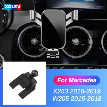 Auto, Mobilní Telefon Držák Pro Mercedes Benz C Class GLC W205 X253 2015 2016 2017 2018 2019 Air Vent Mount Gravitace Držák Stojan