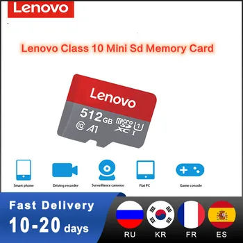 SD Kartu, Originální Lenovo Paměťové Karty Micro 16GB 32GB 64GB 128GB 256GB 512GB, 1TB Flash Karet, vysokorychlostní Čtení A Zápis SD Adaptér