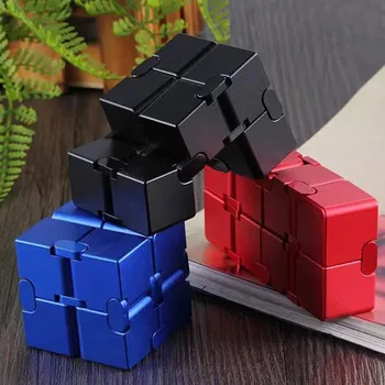 nekonečno kostka kovové antistresová hračky pro dospělé, Litá Deformace Magické Nekonečné Cube Hračky Stres Odlehčovací pro EDC Úzkost