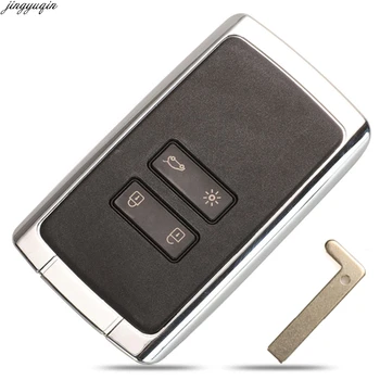 Jingyuqin Dálkové Inteligentní Auto Klíč Případě Shell Pro Renault Megane 4 Koleos 4 Tlačítka Auto Keyless Entry Fob Náhradní