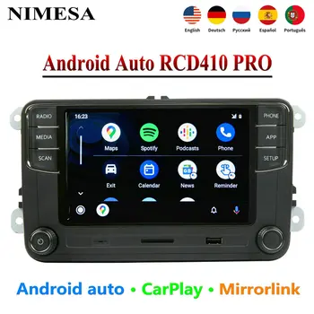 RCD410 PRO Carplay Android Auto Nové RCD330 RCD360 PRO MIB autorádio pro VW Polo Golf 5 6 Tiguan Jetta MK5 MK6 Passat B6 B7 CC T5