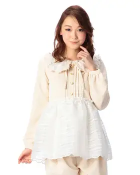 Japonsko Liz Lisa Sladký Krajkový Límec Říše Pasu Maid Dress