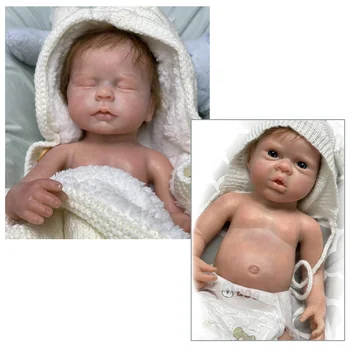 Pevné Silikonové Reborn Baby Panenky Chlapec a Dívka, 16