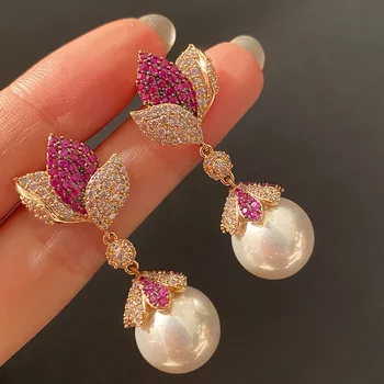 Ženy Náušnice Gothic Příslušenství Indické Šperky Módní Šperky 2022 Perly Korea Hrdost Vintage Boho Dekor s Luxusní Kámen