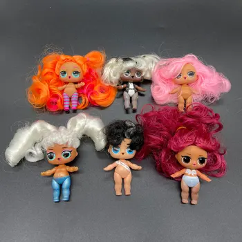 LOL panenky 1 Ks Původní Nahý Outfit S Vlasy, Panenka Dlouhé Vlasy-Velká Sestra Panenky Kolekce Hraček pro Děti Vánoční Dárek