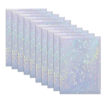 Inkoustový Tisk 10 Listů Diamond Vzor Holografické Balicí Papíry Vinyl Inkjet Samolepící Tisk Dokumentů
