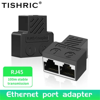 TISHRIC Rozšíření Síťový Port RJ45 1-2 Způsoby Ethernet LAN Sítě Rj45 Splitter Kabel Portu Síťový Kabel Splitter