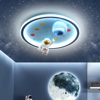 Dětský pokoj lampa dekor stropní svítidlo kosmonaut led světlo pro místnosti děti, stropní světla Obývací pokoj dekor planety vnitřní osvětlení