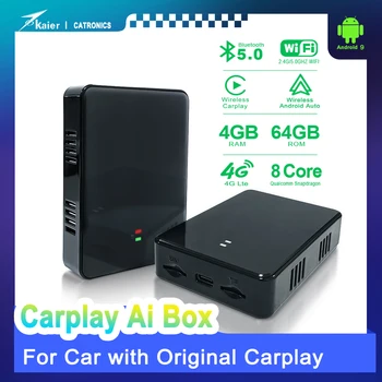Catronics Carplay Ai Box Bezdrátové Auto Hrát Netflix Android 9 Auto Multimediální Přehrávač, 4+64G Audio Navigace Pro Honda Buick GMC