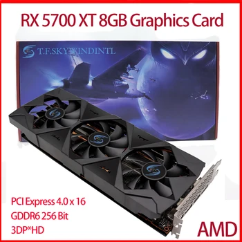 RX 5700XT GDDR6 8G 256bit Herní Grafická Karta AMD Radeon RX 5700 Xt 256 Bitové Desktopové Grafické Karty Počítače PC ETH Těžební GPU