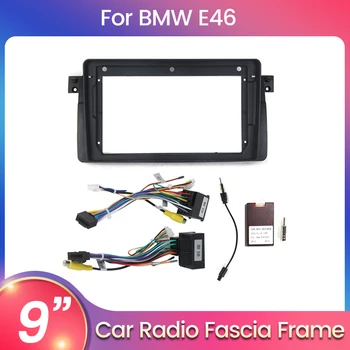 Auto Fascia Frame Adapter Canbus Box Dekodér Pro BMW E46 M3 Rover 75 318/320/325/330/335 Android Radio Audio Dash Panel Obložení