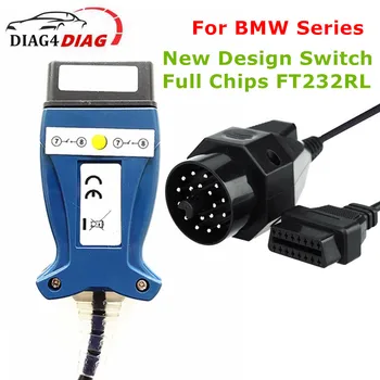 Plné Čip Pro BMW INPA K DCAN K+CAN FTDI FT232RL Čip USB Diagnostické Rozhraní INPA Kompatibilní Pro BMW Řady New Design Spínač