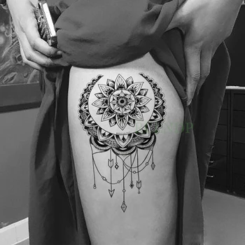 Vodotěsný Dočasné Tetování Nálepka Lotus Dreamcatcher Falešné Tatto Flash Tatoo Zadní nohy, Břicho, Paže tatouage pro Dívky Ženy Muži